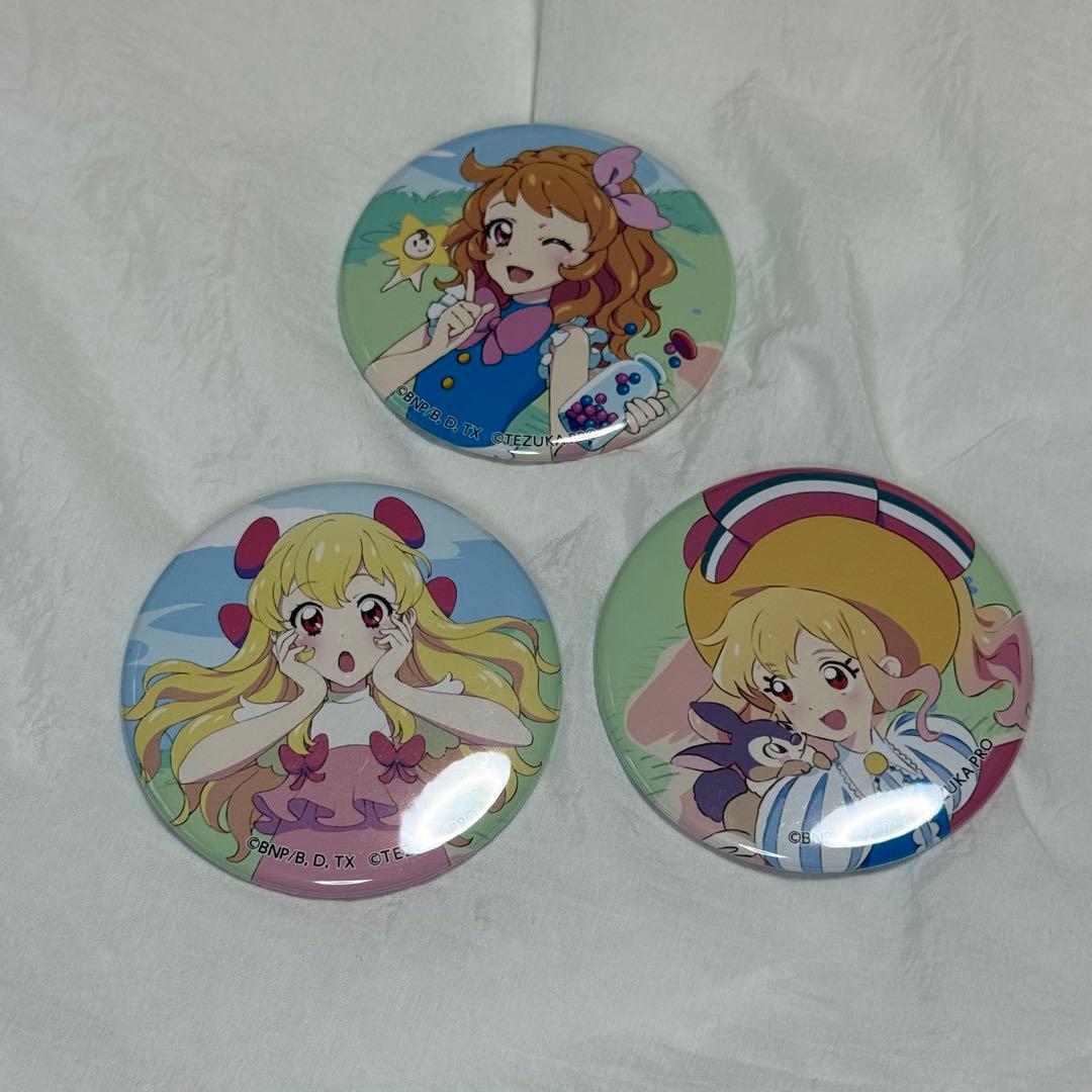 手塚治虫記念館　缶バッジ　3種 あかり　いちご　ゆめ　テヅカツ　アイカツ