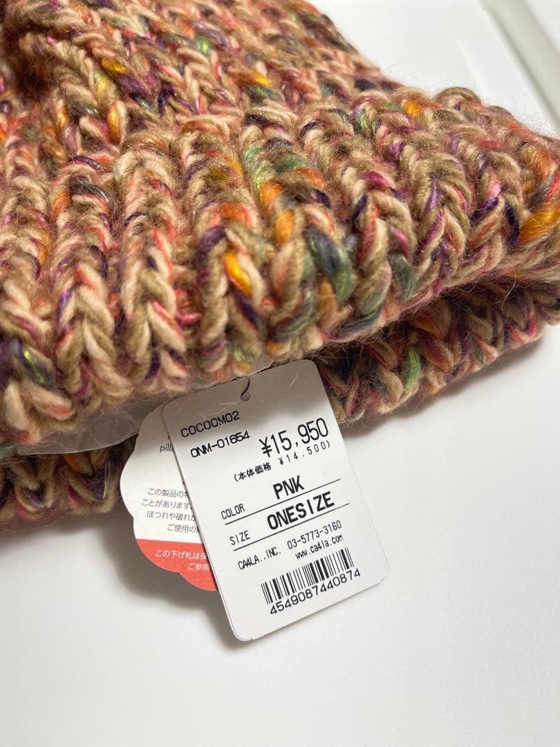 【新品タグ付き】CA4LA ニット帽　カシラ　ファー取り外し可能　リアルファー