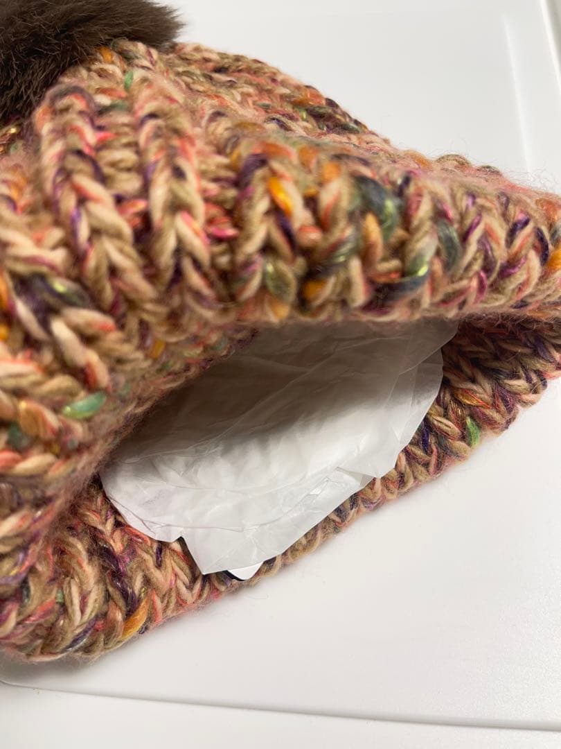 【新品タグ付き】CA4LA ニット帽　カシラ　ファー取り外し可能　リアルファー