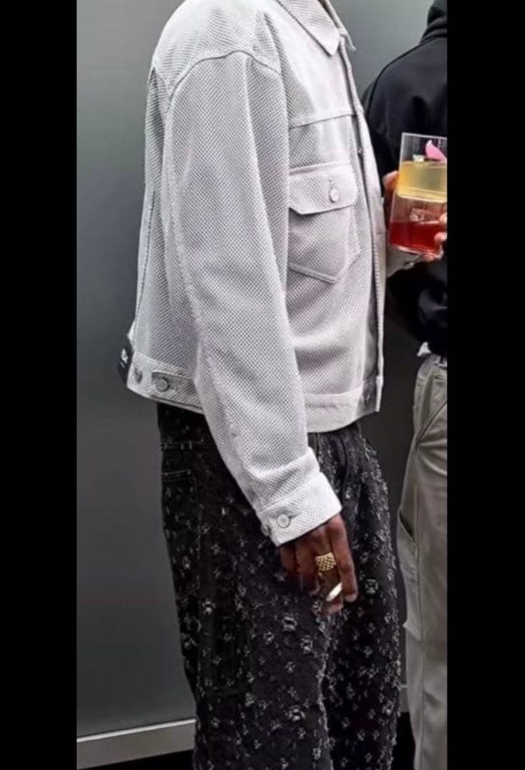 ジャケット・アウター PALACE MESH TRUCKER JACKET CONCRETE GREY