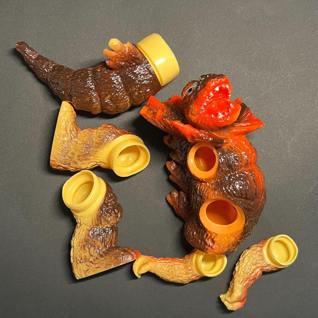 【激レア品】ポピー/キングザウルスシリーズ/ジラース/顔・胴のみオレンジ成型