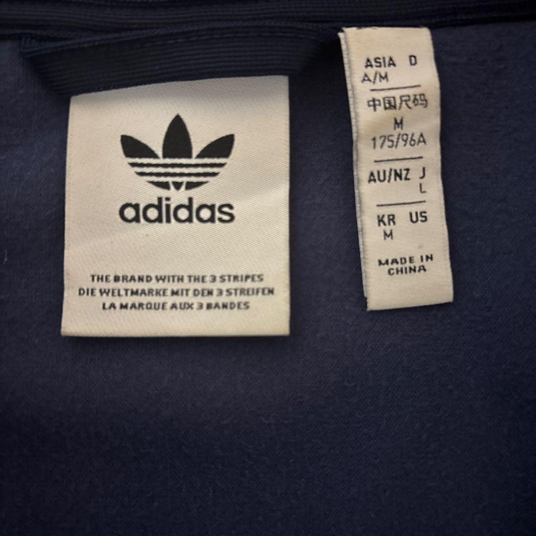 adidas ネイビー ジップアップジャケット M