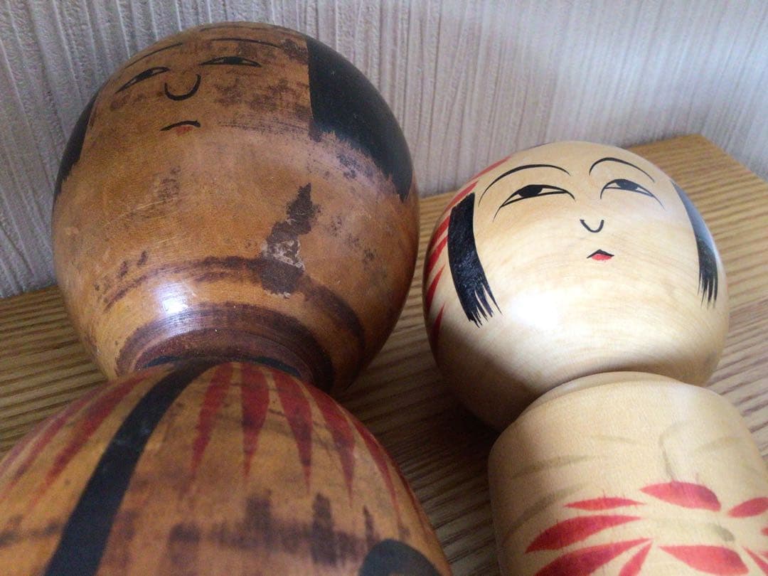 戦前作品 伝統こけし 工人＞秋田県 木地山系＞小椋久太郎 32.5cm 高橋金三