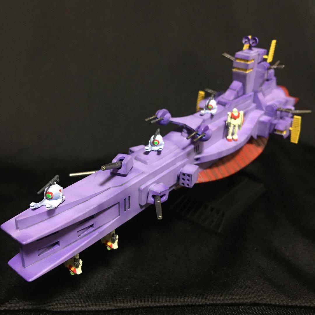 ガンダム ガンプラ 旧キット 1/1200 サラミス 完成品　戦艦