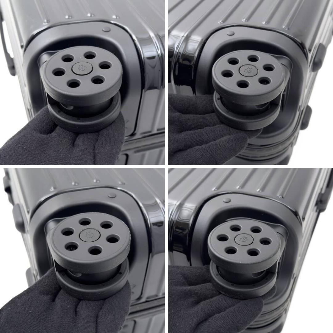 未使用級 リモワ エッセンシャルチェックインM 黒 60L 4輪 TSAロック