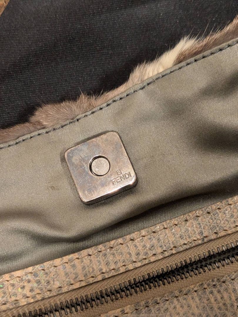 フェンディ FENDI ハンドバッグ トートバッグ ファー　 ラビットファー