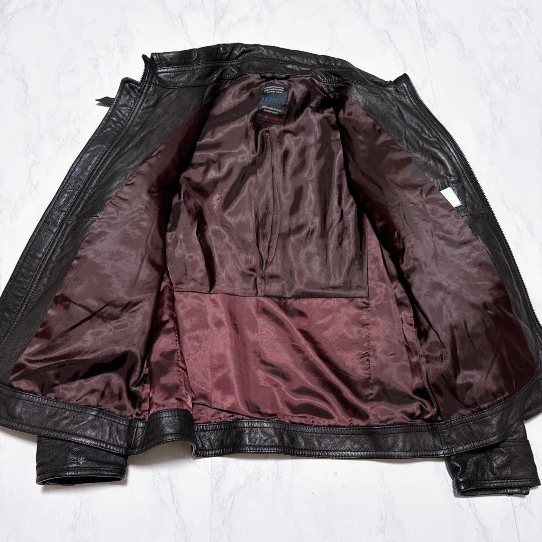 ニコルクラブフォーメン ゴートレザー レザージャケット 黒46