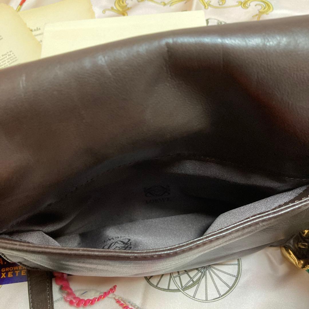 LOEWE レザー ショルダーバッグ