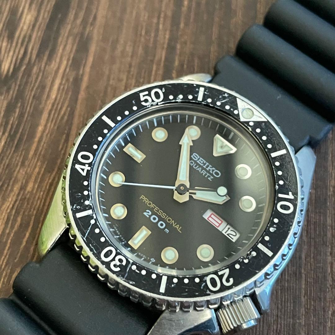 電池交換済　セイコー プロフェッショナル 200mダイバー