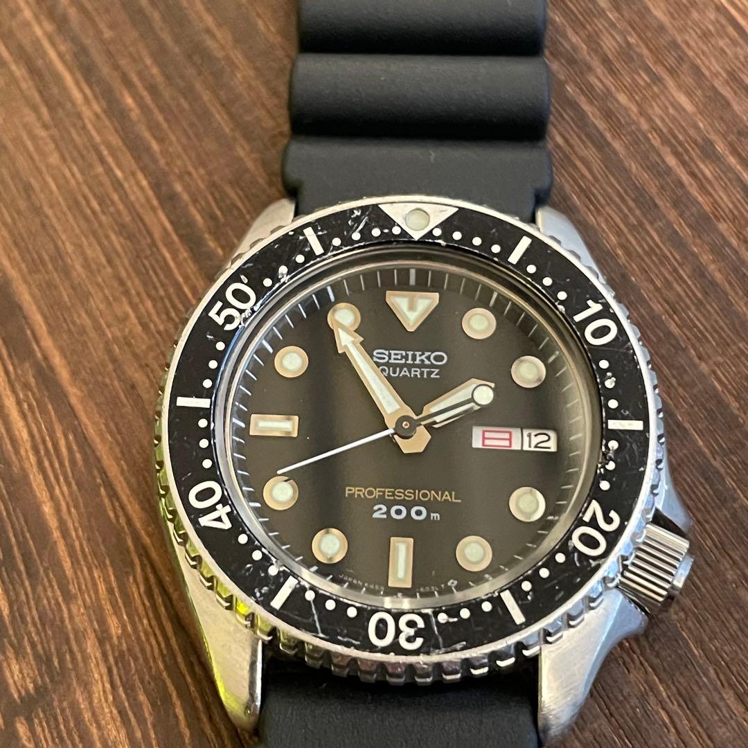 電池交換済　セイコー プロフェッショナル 200mダイバー