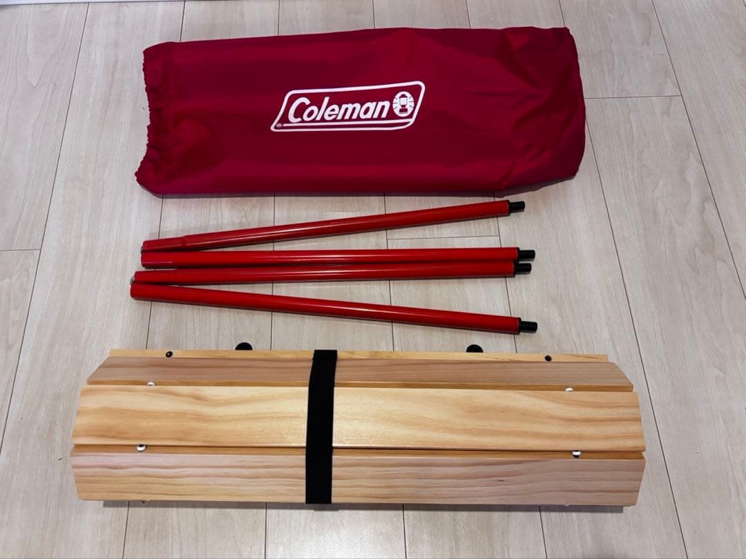 Coleman(コールマン) アウトドアワゴン ウッドロールテーブル