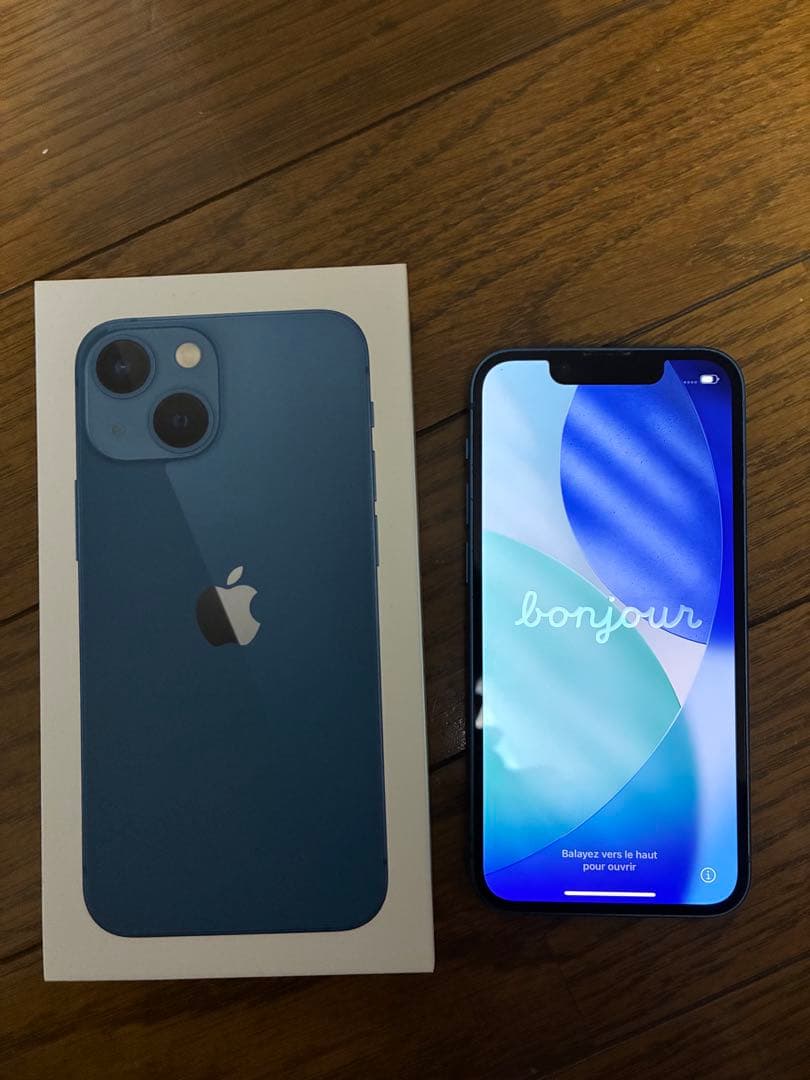 ★iPhone13mini 外観美品 ブルー 128g SIMフリー