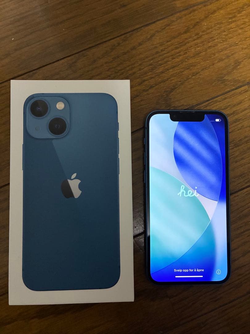 ★iPhone13mini 外観美品 ブルー 128g SIMフリー