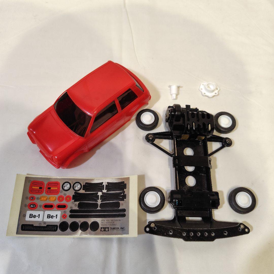 ミニ四駆　ポータブルピット　Be-1　クリアーボディ　アバンテ　引退セット