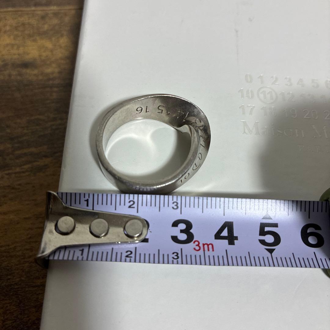 maison margiela ツイスト ナンバーリング シルバー925