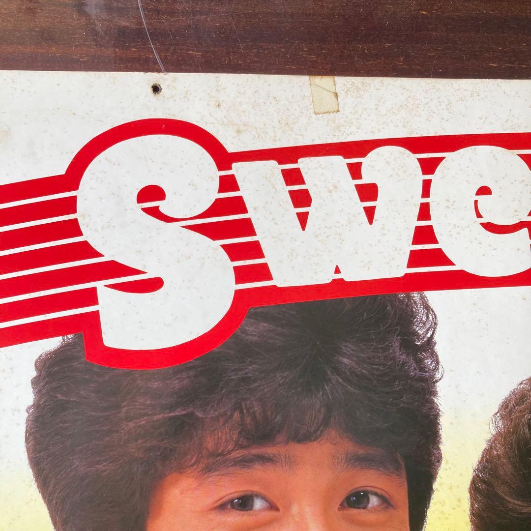 超希少　少年隊　明治Delaチョコレート　特大看板　横85cm