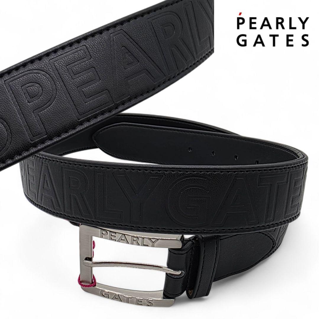 ★新品正規品パーリーゲイツ ストレッチレザーエンボスロゴ ベルト (レディース)