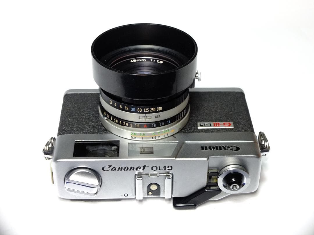 【実写確認整備品】ニューキャノネットQL19G-Ⅲ／CANON LENSf1.9