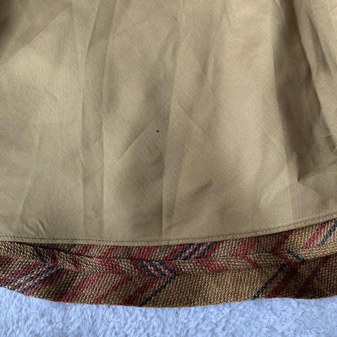 希少 RALPH LAUREN ラルフローレン リネン ストライプ スカート