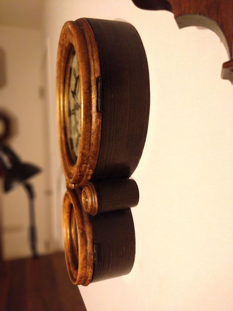 柱時計　精工舎　だるま時計　アンティーク　ユンハンス　昭和レトロ　ゼンマイ