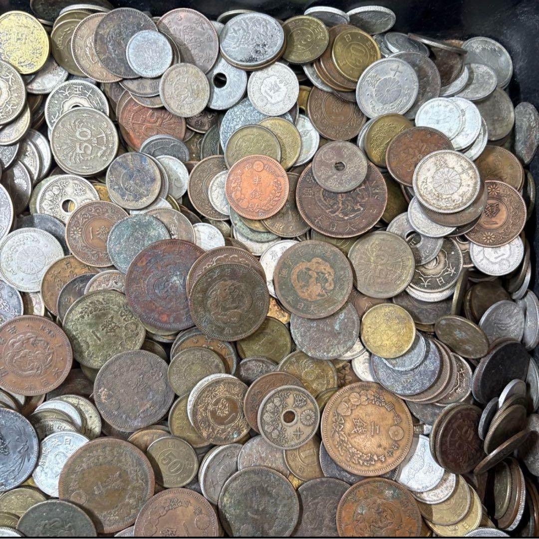 ⑦ジャンク古銭まとめ売り 約8.5kg 在庫処分品