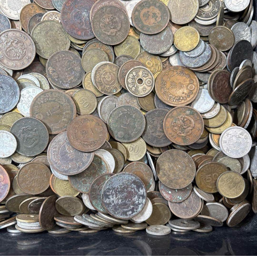 ⑦ジャンク古銭まとめ売り 約8.5kg 在庫処分品