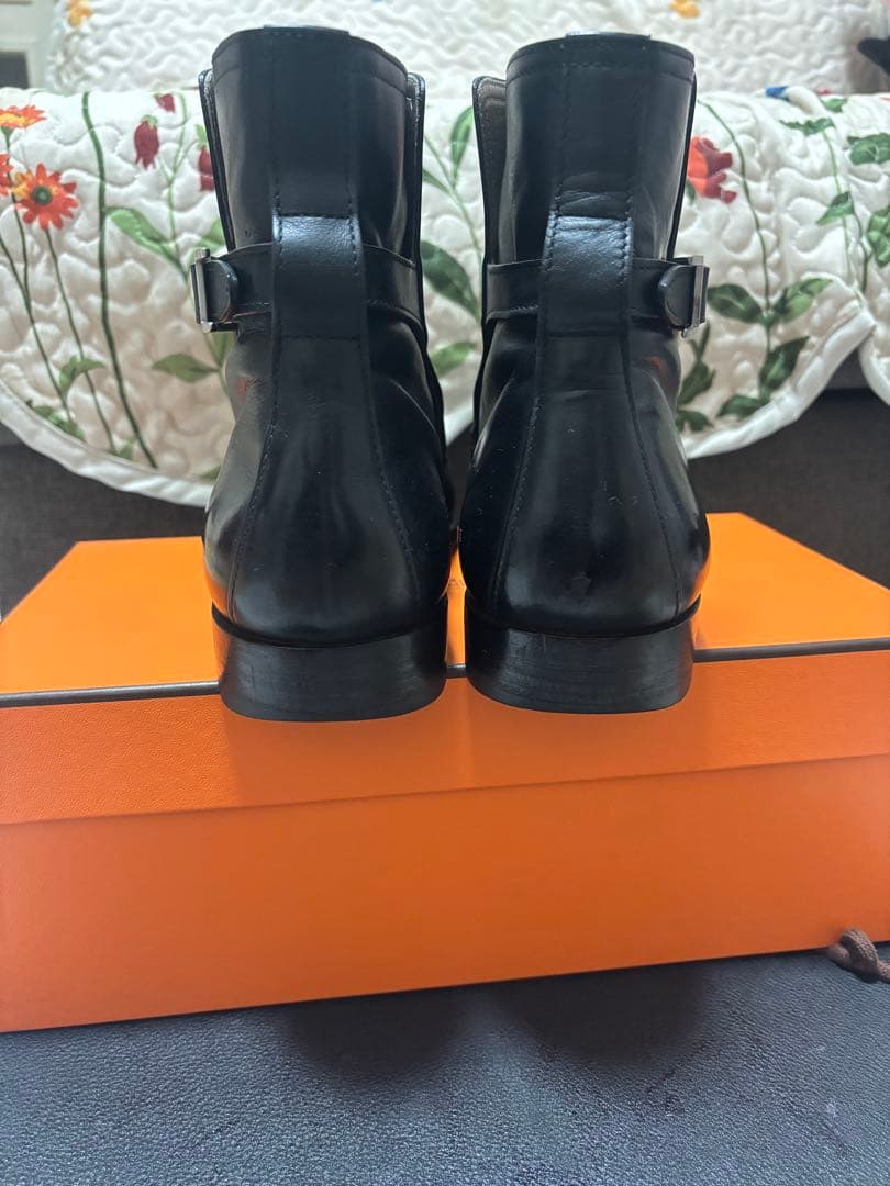 エルメス　HERMES ジョッパーブーツ　ブラック