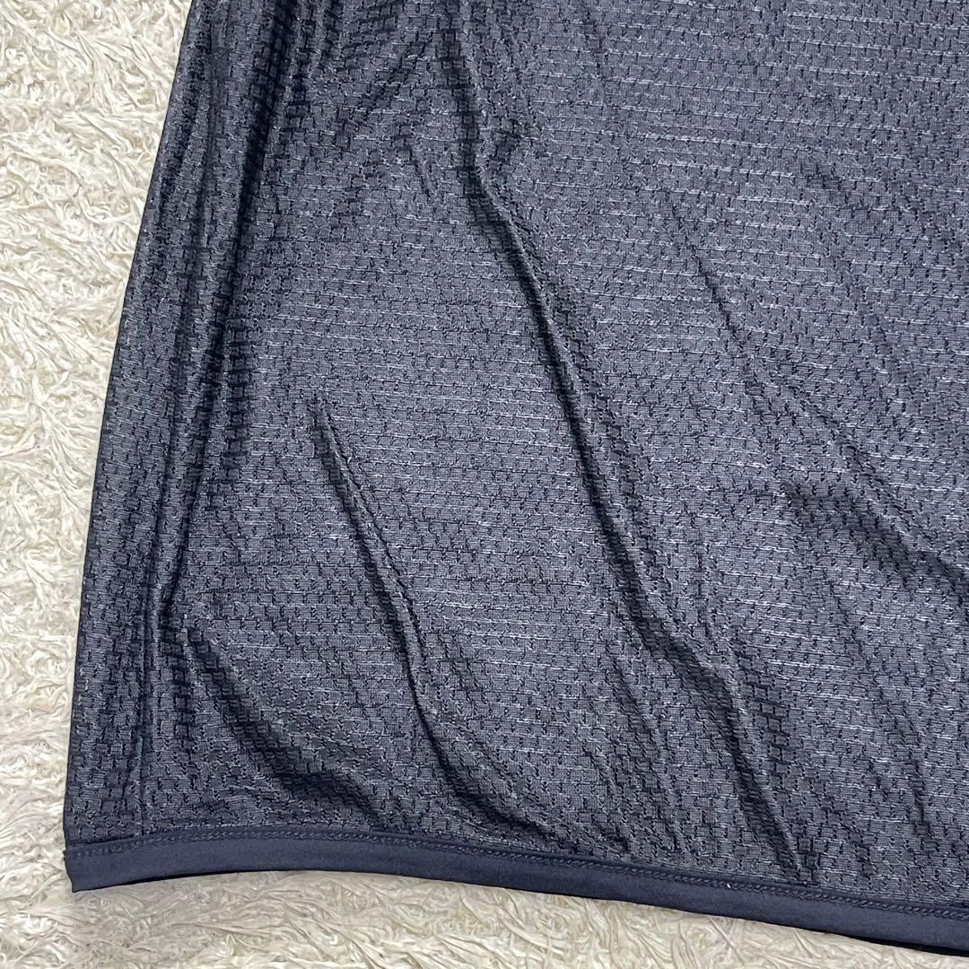 極美品　プラダスポーツ　ノースリーブ　Tシャツ　コットン100%　メッシュ　黒色