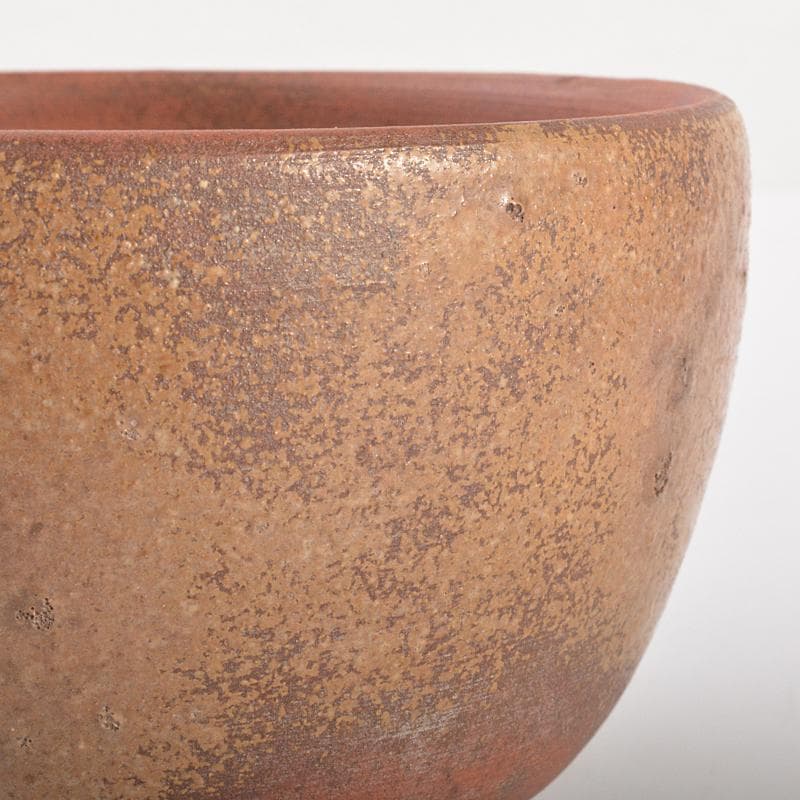 伊部焼　金重陶陽作　茶碗　分銅印　共布　潮香庵陶秀（山本陶秀）識箱　VR7536