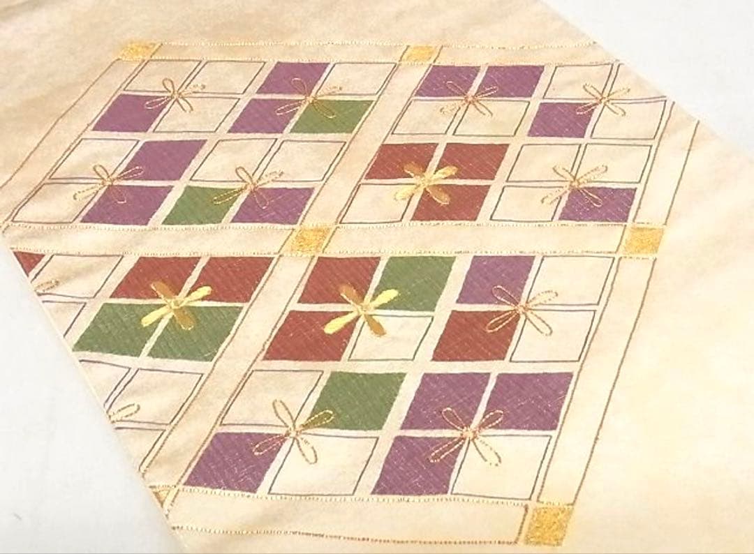 振袖 フルセット6点サイズM〜Ｌ菊花丸文　銀駒刺繍　正絹