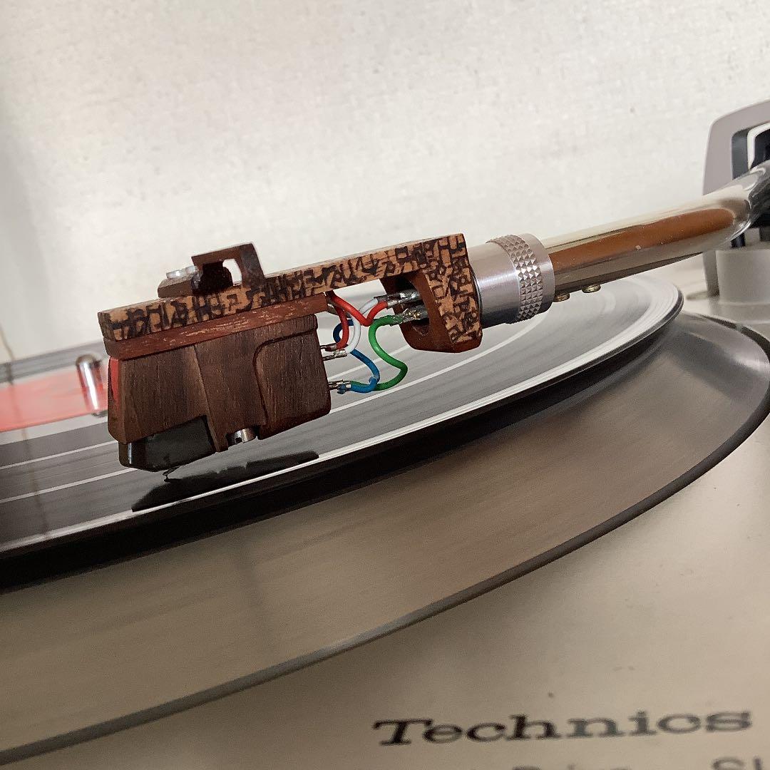 木のヘッドシェル、カートリッジ(ビクター)、針(未使用)