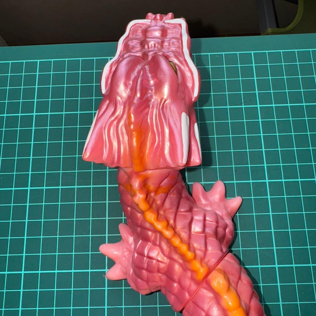 M1号　マンダ　第一期　緑　ピンク　蓄光版スタンダードサイズ　ソフビ　3体