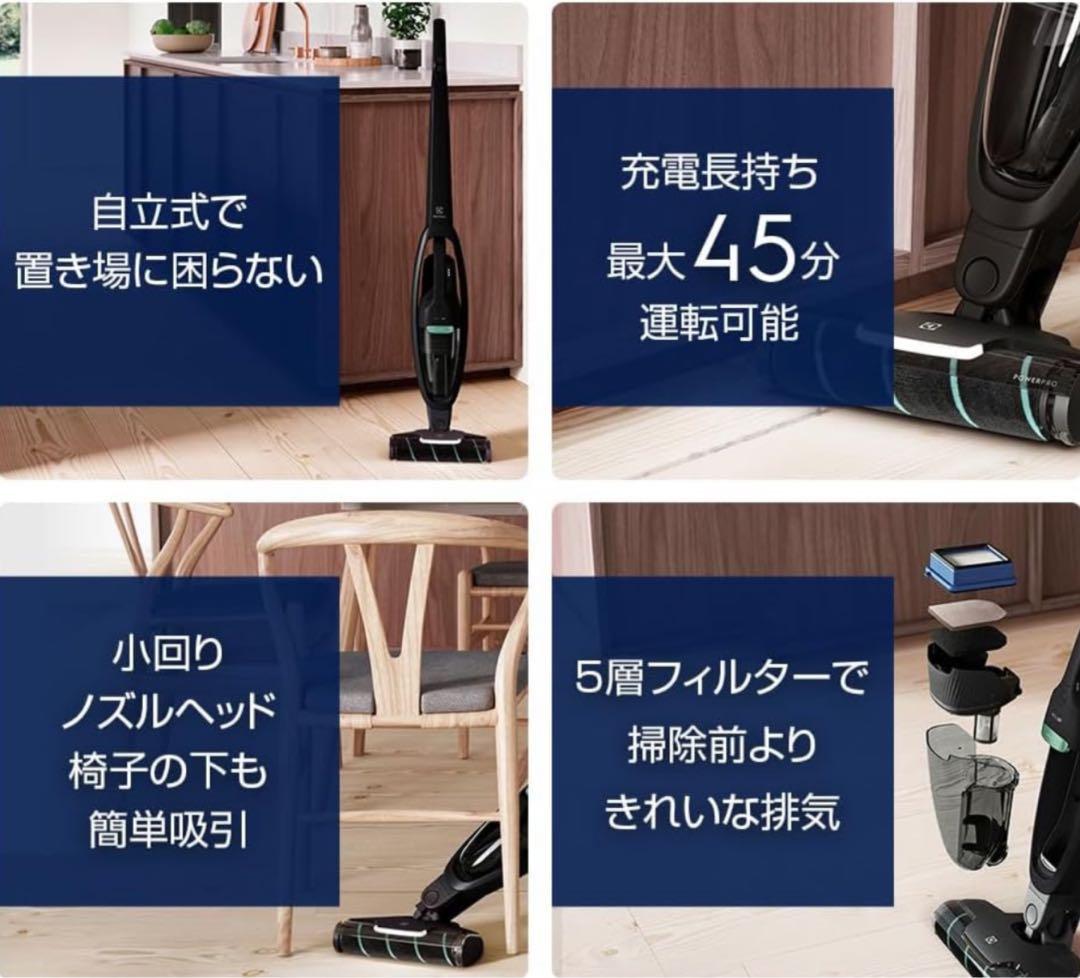 エレクトロラックス 掃除機 コードレス グラニットグレー WQ61-1OGG