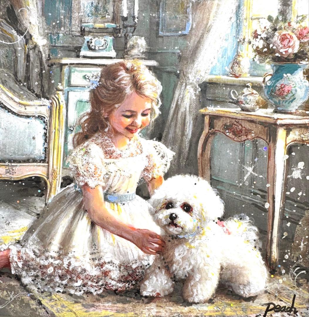 ♡*)様 絵画原画《ミントsilver 》 Tone Elegant