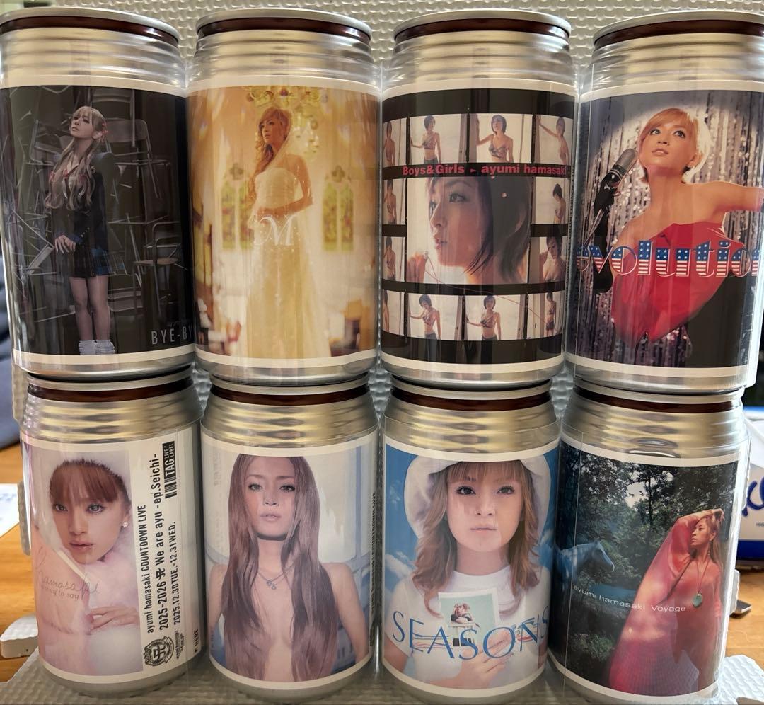 浜崎あゆみ サントリー ウーロン茶 オリジナルラベル缶 アユ缶 8本セット