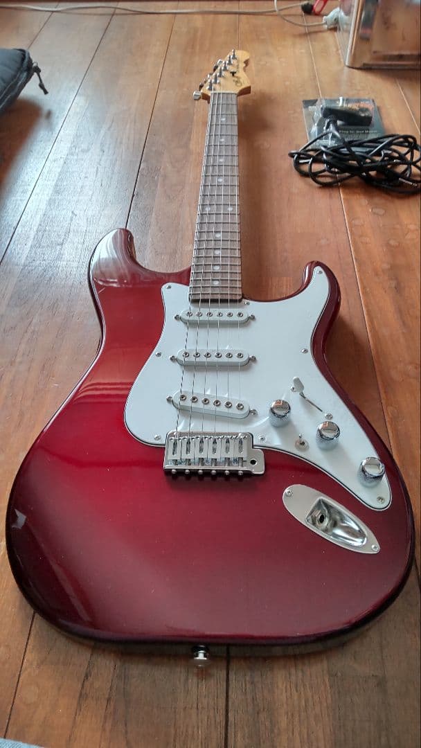 G&L エレキギター バーガンディ 6弦 ギグバッグ付き