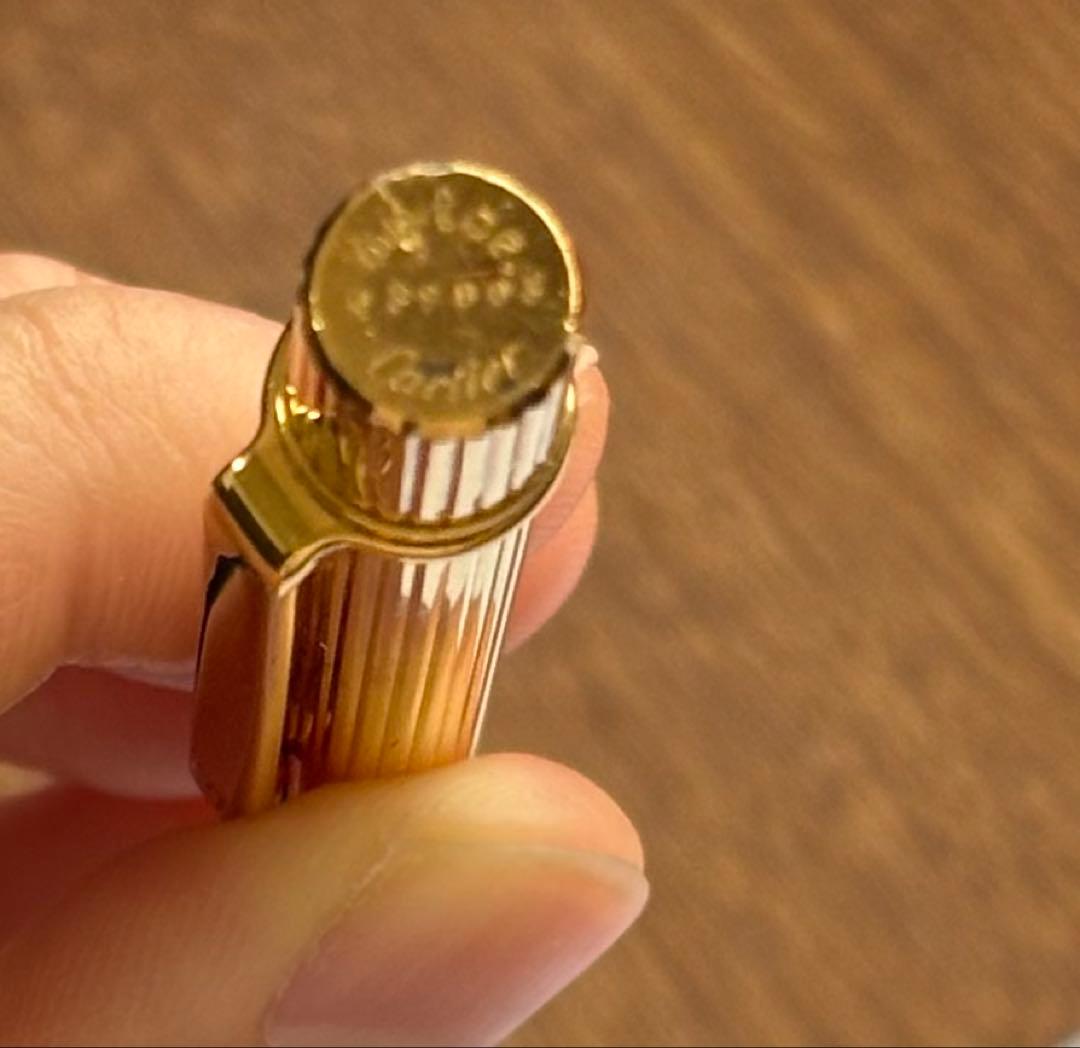 カルティエ ボールペン ヴィンテージ 金張り　回転式　carter