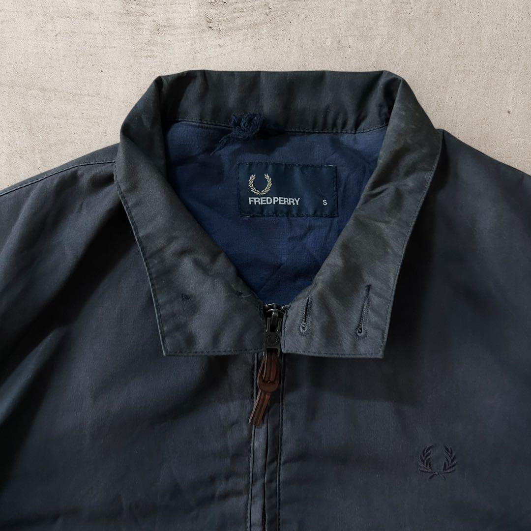 希少FRED PERRYスウィングトップドリズラーハリントンジャケット短丈古着