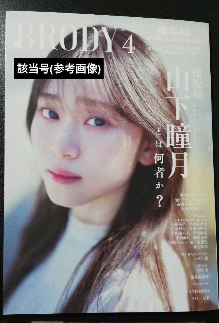 当選品♪　櫻坂46　山下瞳月　Wネーム・直筆サイン入りチェキ　BRODY