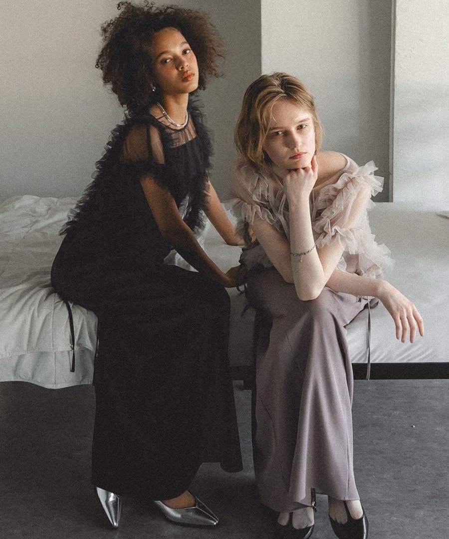 イ★新品タグ付き★et.UNiVER Frill bigshiape setup