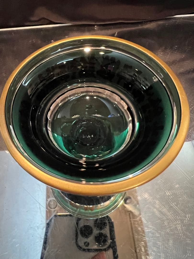 Val Saint Lmbert アンティーク酒杯GR　カメイガラス