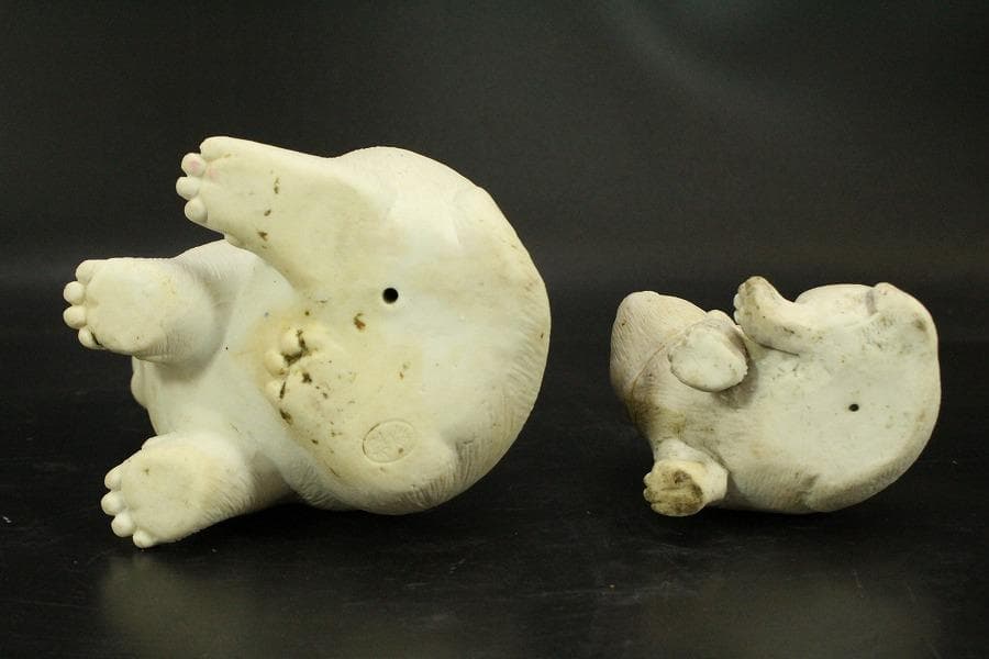 陶製 可愛い犬 置物(ZE660)