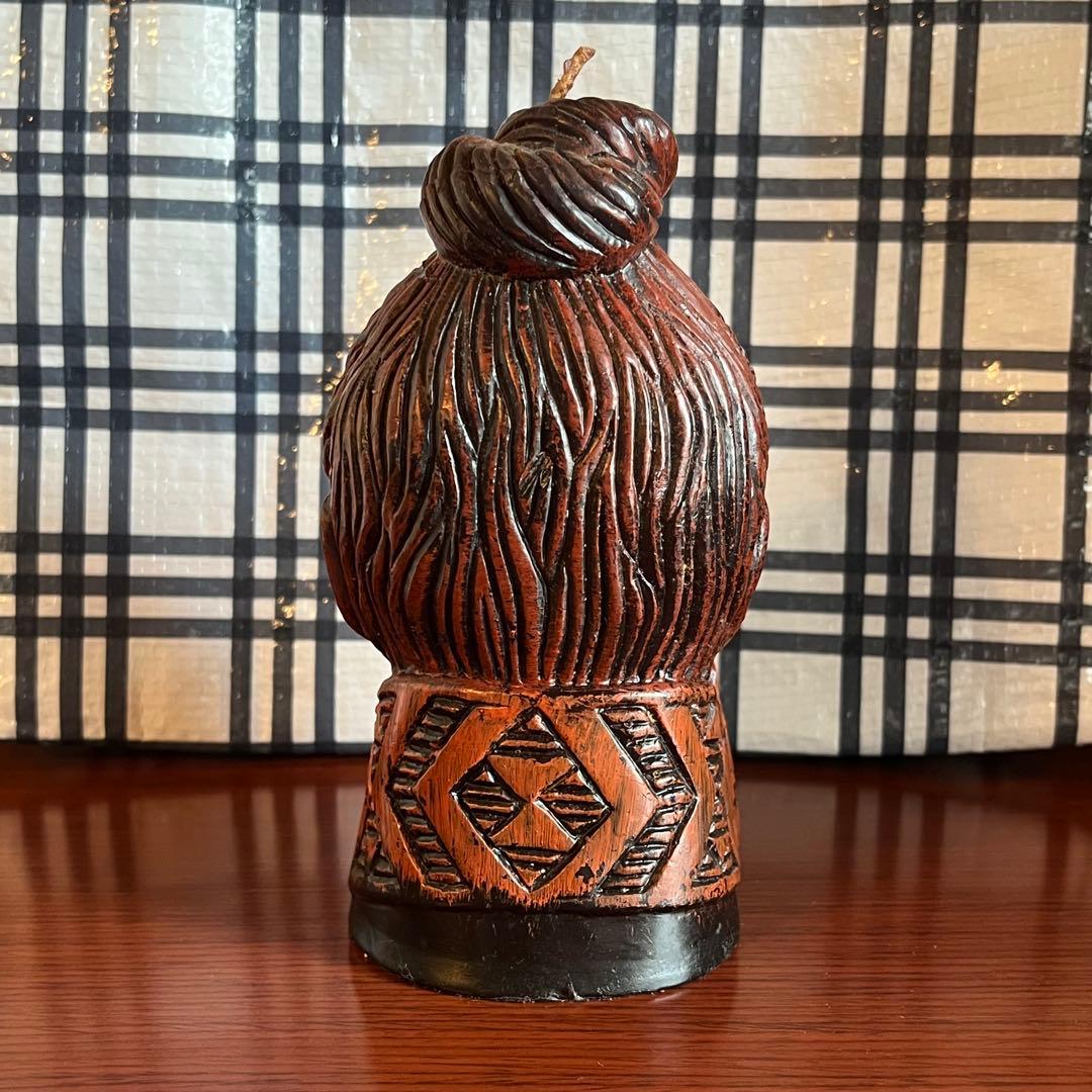 マオリ族 胸像 キャンドル ニュージーランド パブロ キウィアナ ヴィンテージ
