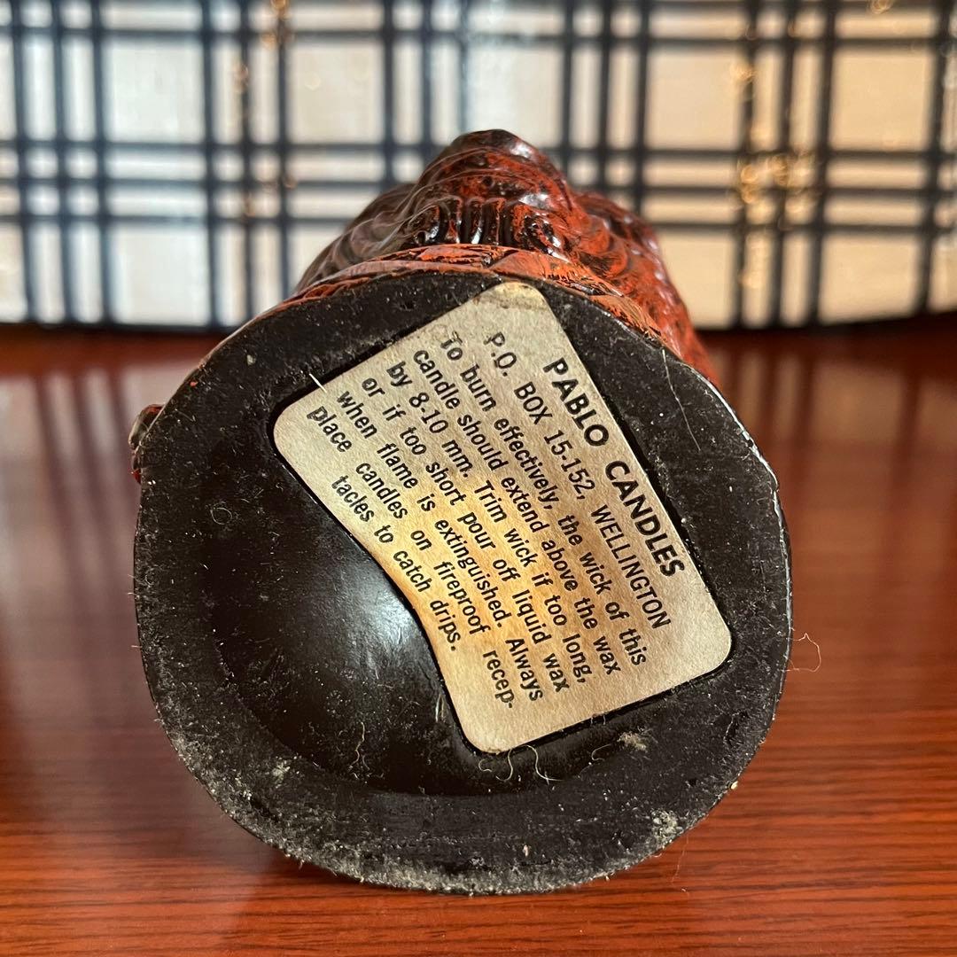 マオリ族 胸像 キャンドル ニュージーランド パブロ キウィアナ ヴィンテージ