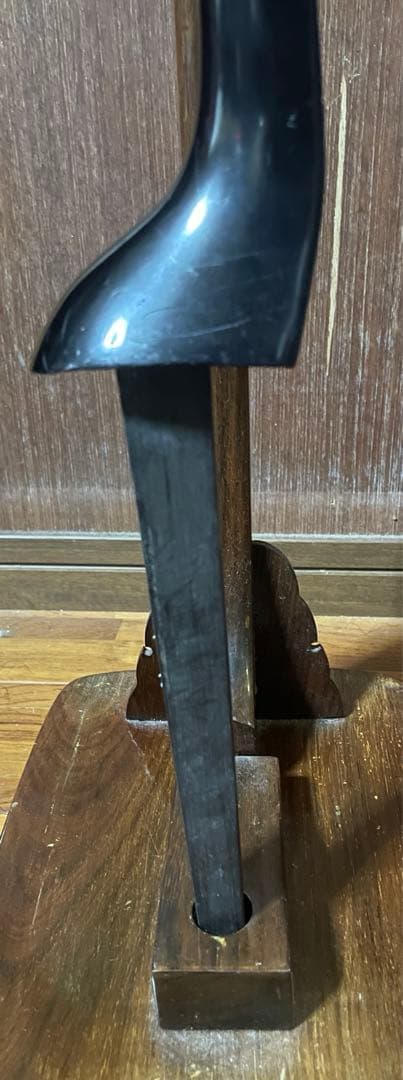 良材　沖縄三線　マカビ型　アフリカ黒木？