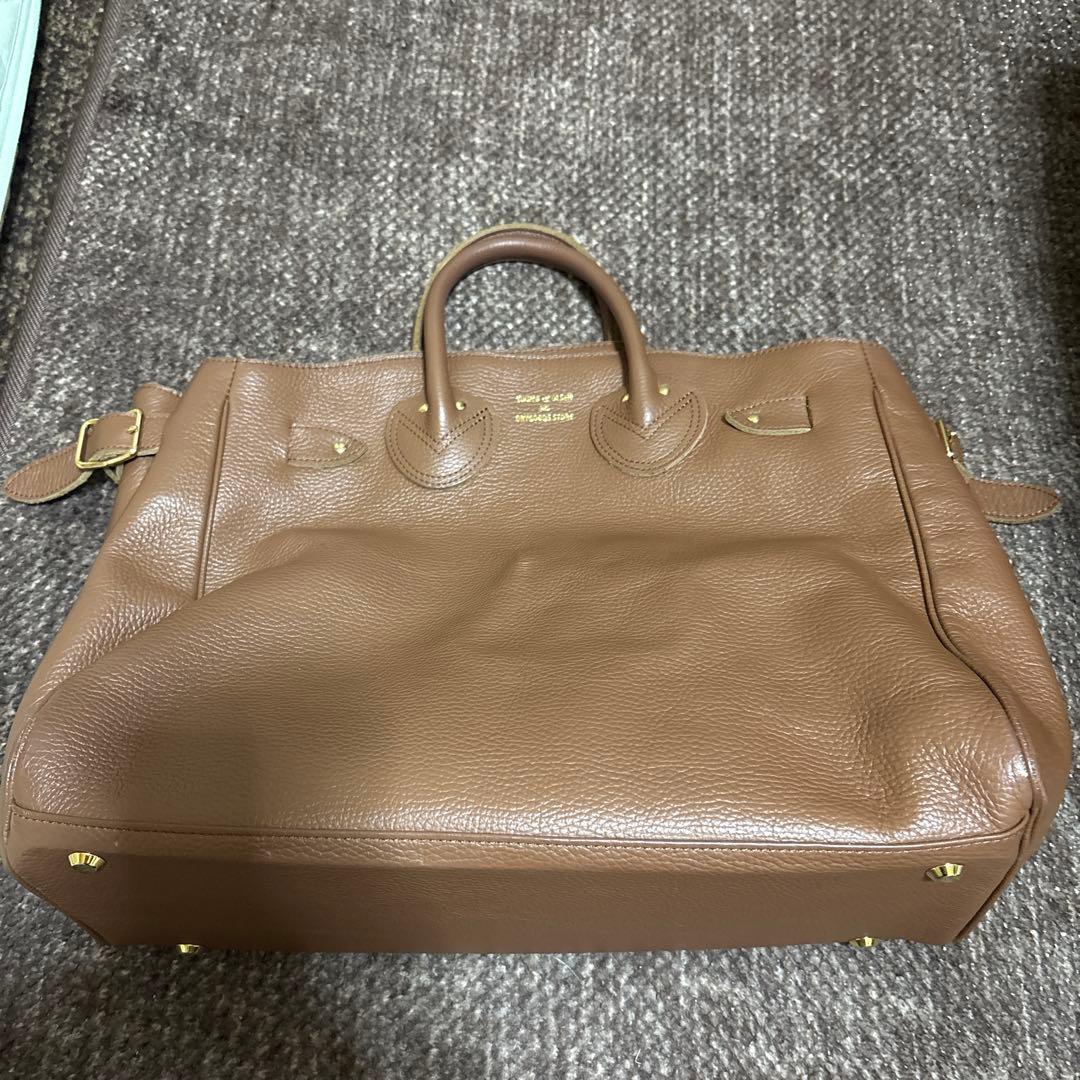 美品！YOUNG&OLSEN エンボスレザー ベルテッド トートバッグ