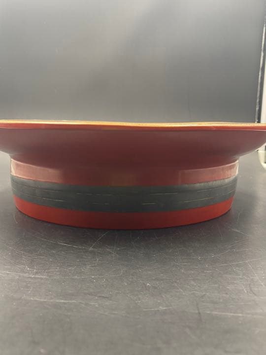 番浦省吾　漆芸作家　「粟の図」大盆　盆器　螺鈿