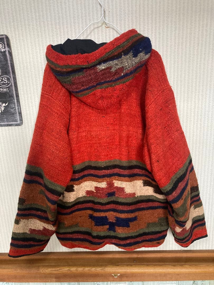 古着屋購入vintageネイティブ柄パーカー
