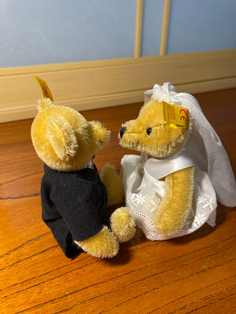 シュタイフ　ウエディングベア　ヴィンテージ　結婚式　ウェルカムベア