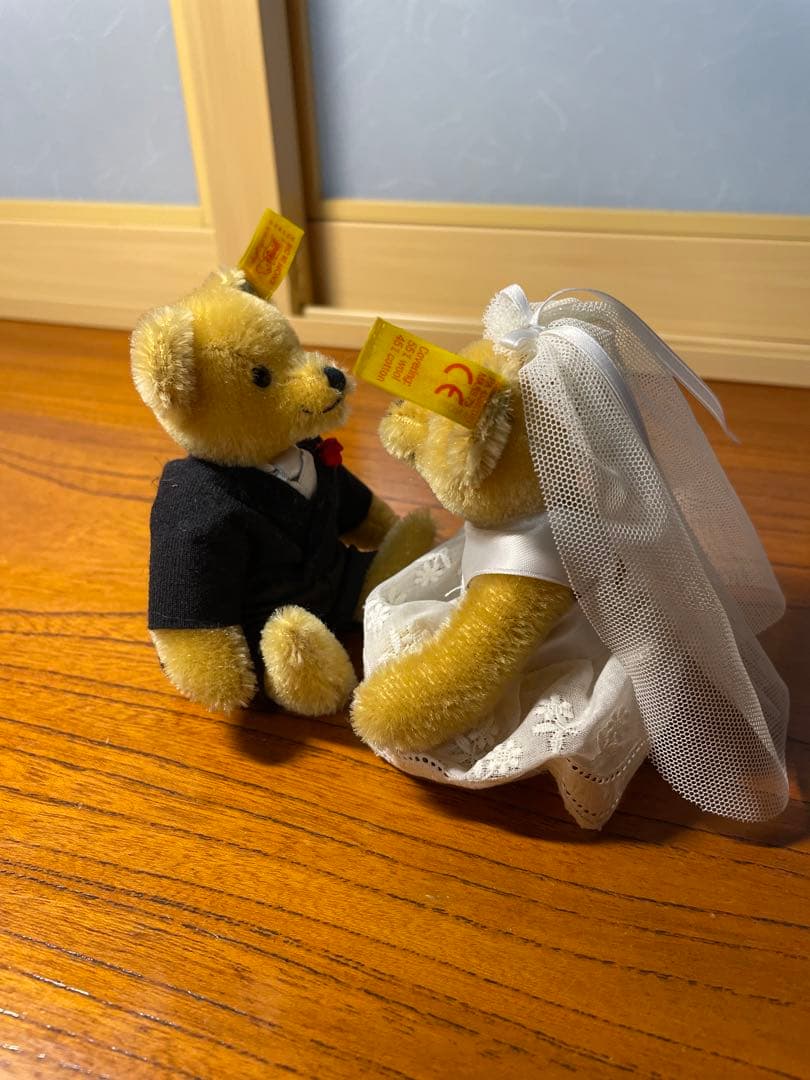 シュタイフ　ウエディングベア　ヴィンテージ　結婚式　ウェルカムベア